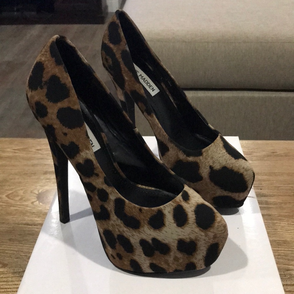 Steve Madden leopard heels.